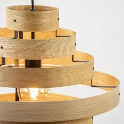 Hanglamp Oaknut hout 7 ringen></noscript>Straluma Outlet