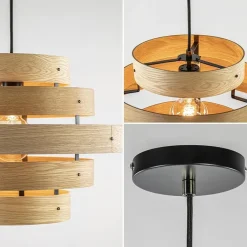 Hanglamp Oaknut hout 5 ringen></noscript>Straluma Hot
