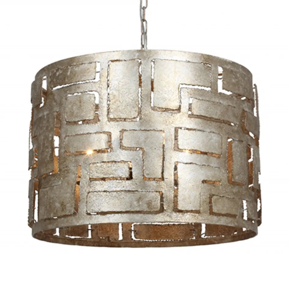 Hanglamp Pablo cil 55cm ambacht.zilver>Straluma New