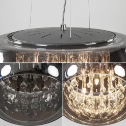 Hanglamp Pearl Raindrops smokey glas></noscript>Straluma Outlet