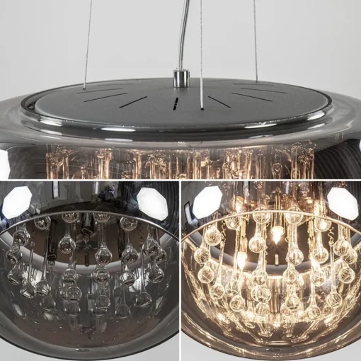 Hanglamp Pearl Raindrops smokey glas>Straluma Outlet