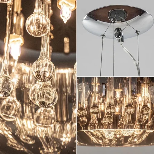 Hanglamp Pearl Raindrops smokey glas>Straluma Outlet
