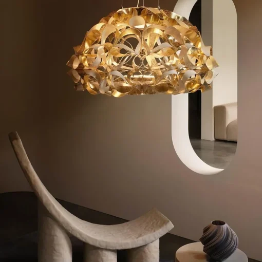 Hanglamp Quantica 74cm gold/white>Straluma Discount