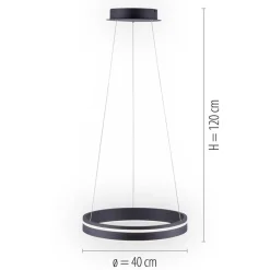 Hanglamp Q-Vito 40 zwart + afst.bed.CCT></noscript>Straluma Discount