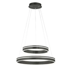 Hanglamp Q-Vito dubbel zwart + remote cct>Straluma Best