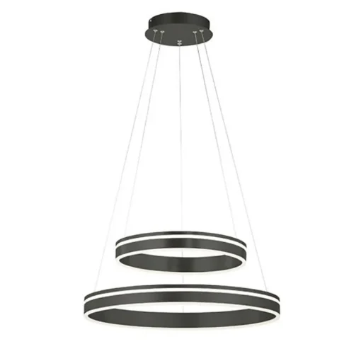 Hanglamp Q-Vito dubbel zwart + remote cct>Straluma Best