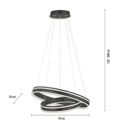 Hanglamp Q-Vito dubbel zwart + remote cct></noscript>Straluma Best