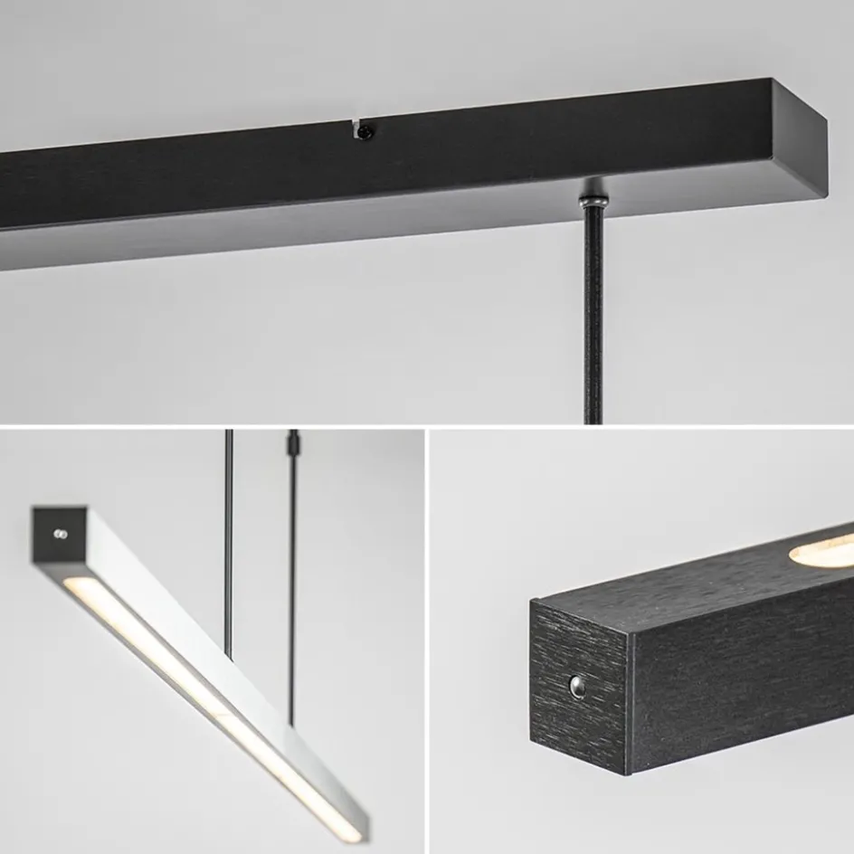 Hanglamp Real zwart up+down 2xpush dtw>Straluma Discount