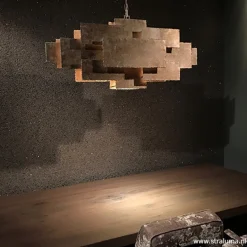 Hanglamp rechthoek speels antiek zilver></noscript>Straluma Discount