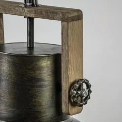 Hanglamp Shelly industrieel bruin/hout></noscript>Straluma Online