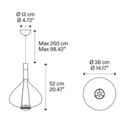 Hanglamp Sky-Fall groot brons><noscript><img width=