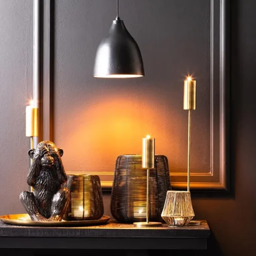 Hanglamp Sumero zwart/goud>Straluma Online