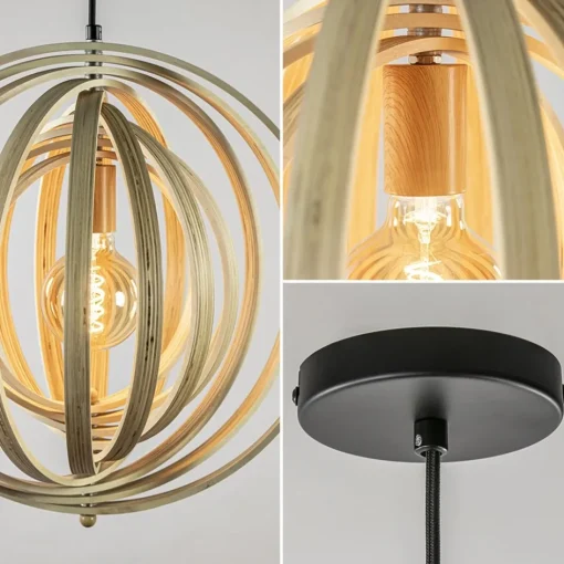 Hanglamp Woody 44 hout naturel>Straluma Clearance
