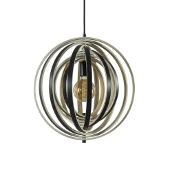 Hanglamp Woody 44 zwart/naturel hout>Straluma Sale