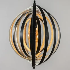 Hanglamp Woody 44 zwart/naturel hout></noscript>Straluma Sale