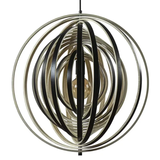 Hanglamp Woody 59 zwart/naturel hout>Straluma Hot