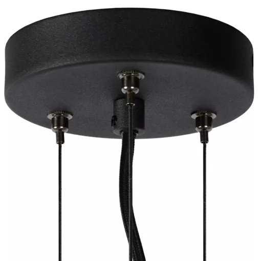 Hanglamp zwart + smoke glas 40cm>Straluma Outlet