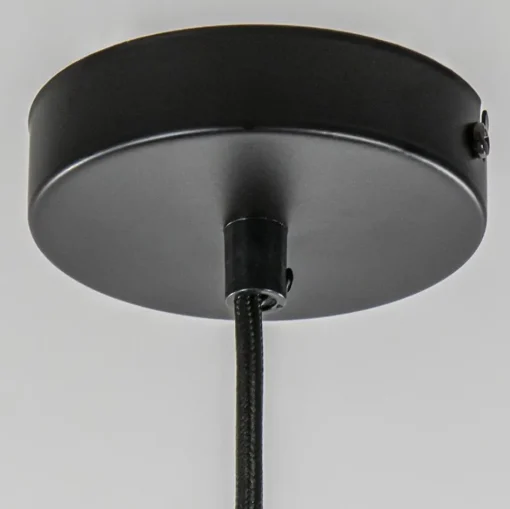 Hanglamp zwart met smoke glas 30cm>Straluma