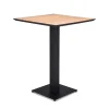 Horeca Bartafel vierkant 80x80 zwart met eiken>Straluma