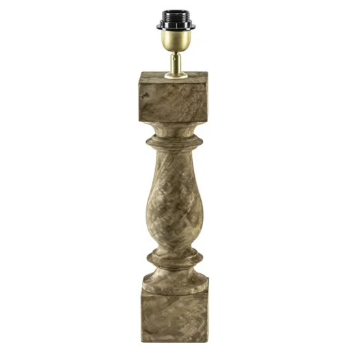 Houten lampvoet Cumani met bronzen fitting>Straluma Hot