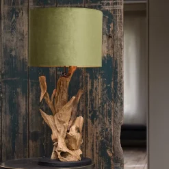 Houten lampvoet Ikal Light and Living exclusief kap></noscript>Straluma New