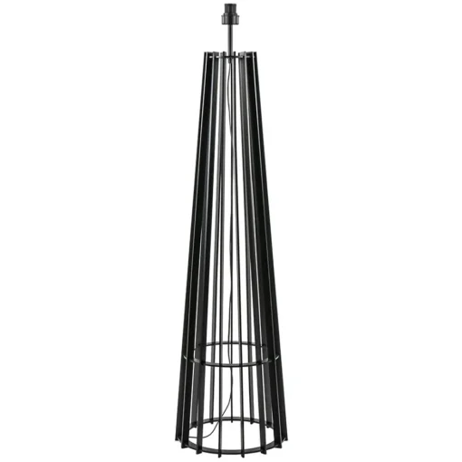 Houten lampvoet mat zwart exclusief kap>Straluma Sale