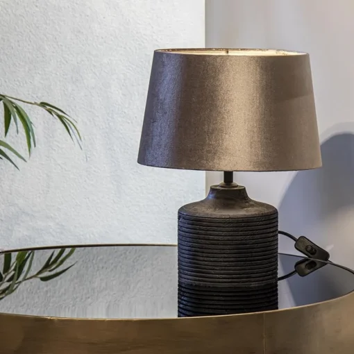 Houten lampvoet Paolu zwart exclusief kap>Straluma Clearance