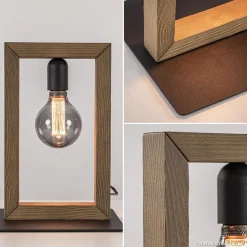 Houten tafellamp frame met zwart></noscript>Straluma New