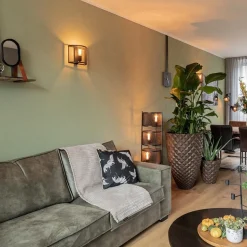 Industrieel landelijke wandlamp met gaas></noscript>Straluma