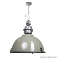 Industriele hanglamp olijf metaal Bikkel>Straluma Best