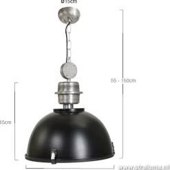 Industriele hanglamp zwart voor eettafel></noscript>Straluma Clearance