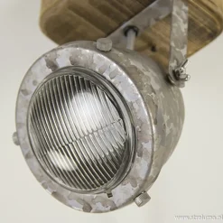 Industriele wand/plafondspot hout metaal></noscript>Straluma Outlet