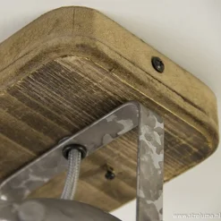 Industriele wand/plafondspot hout metaal></noscript>Straluma Outlet