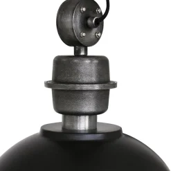 Industriële 3-lichts hanglamp bikkel mat zwart></noscript>Straluma