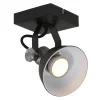 Industriële plafond/wandspot zwart inclusief LED>Straluma Discount