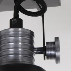 Industriële plafond/wandspot zwart inclusief LED></noscript>Straluma Discount