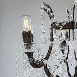 Klassieke eettafelhanglamp met kristal></noscript>Straluma Sale