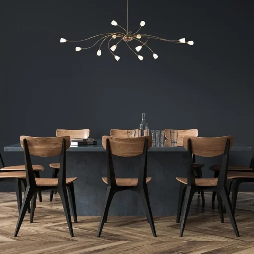 Klassieke eettafelhanglamp brons met wit glas dim to warm>Straluma Clearance
