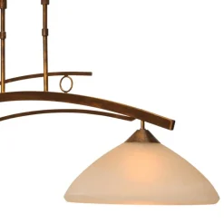Klassieke hanglamp Bolzano brons amber></noscript>Straluma Clearance