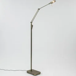 Klassieke leeslamp met dimbaar LED donker brons>Straluma Online