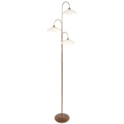 Klassieke 3-lichts vloerlamp brons inclusief LED>Straluma Online