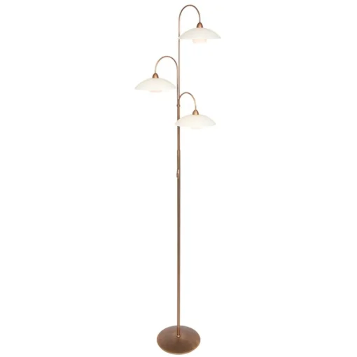 Klassieke 3-lichts vloerlamp brons inclusief LED>Straluma Online