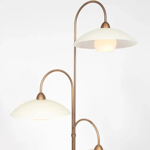 Klassieke 3-lichts vloerlamp brons inclusief LED>Straluma Online