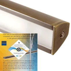 Klassieke schilderij wandlamp brons met LED></noscript>Straluma Clearance