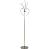 Klassieke vloerlamp brons met wit gevlamd glas en dimbaar LED>Straluma Sale