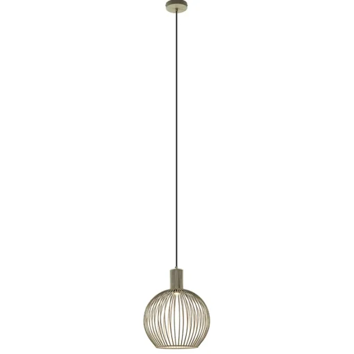 kleine draad hanglamp mat zand met zwart>Straluma Online