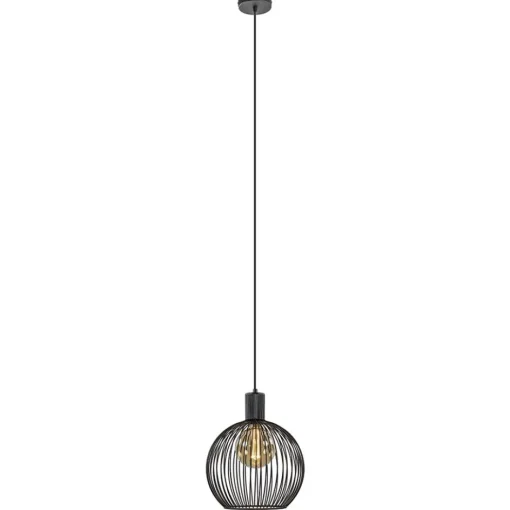 Kleine draad hanglamp mat zwart 30 cm>Straluma Clearance
