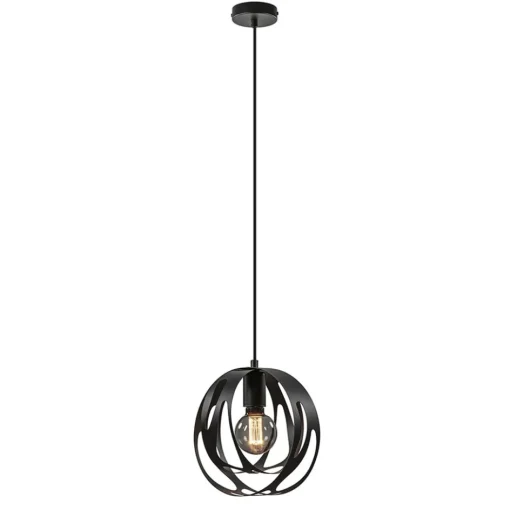 Kleine hanglamp rond mat zwart>Straluma Best