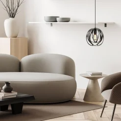 Kleine hanglamp rond mat zwart></noscript>Straluma Best