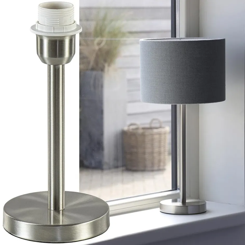 Kleine lampvoet Washington nikkel exclusief kap>Straluma Clearance